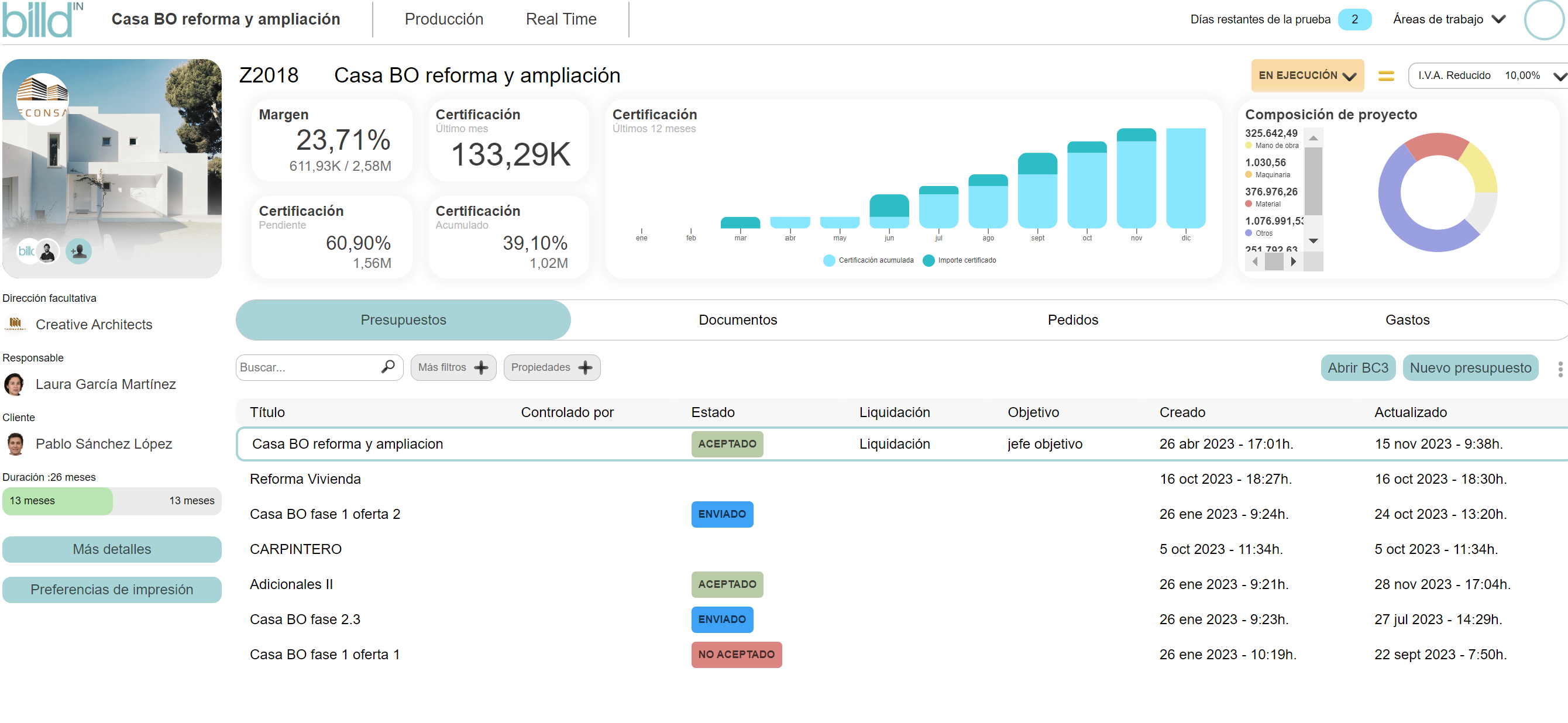 screenshot of billdin
