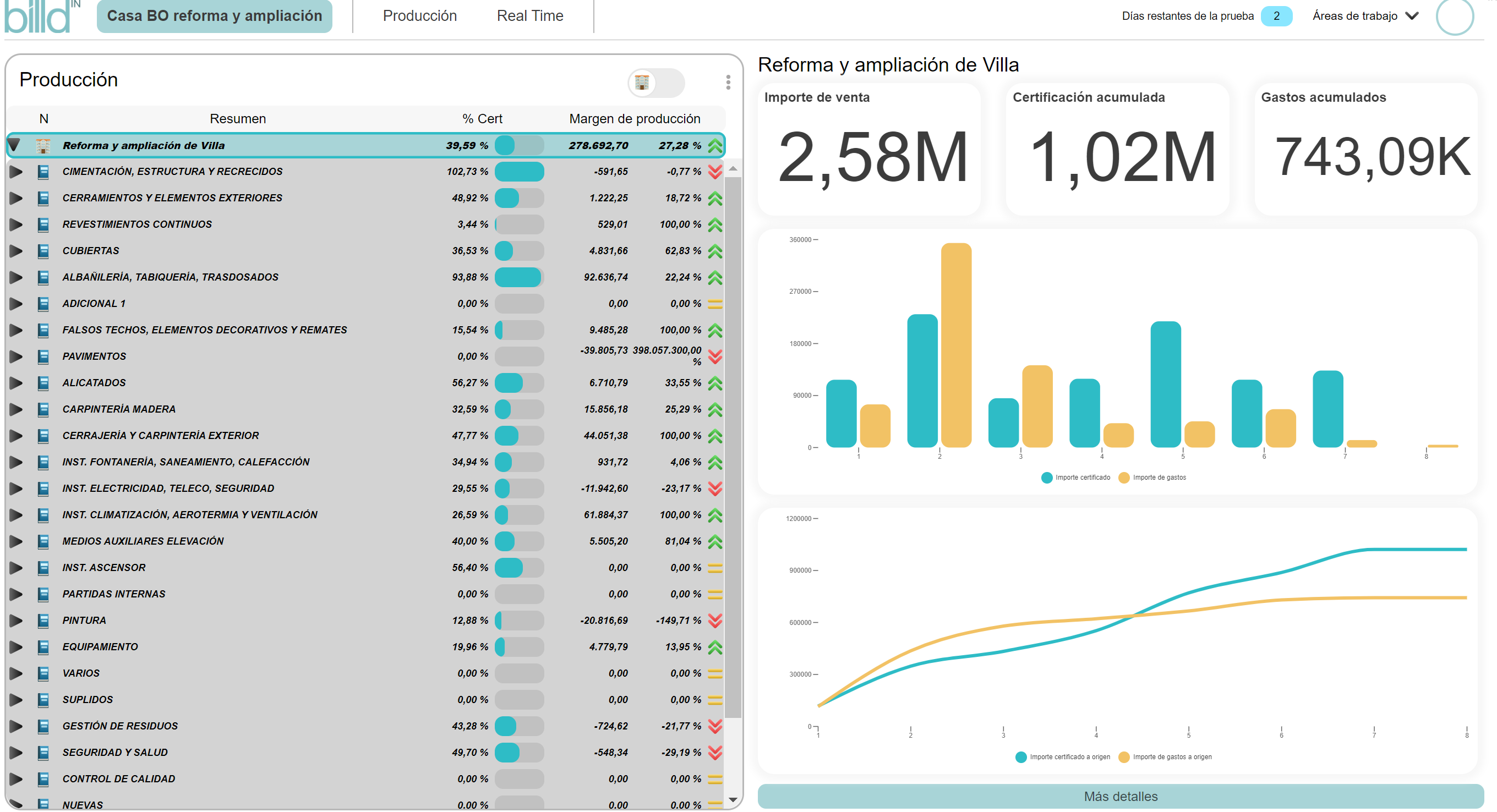 screenshot of billdin