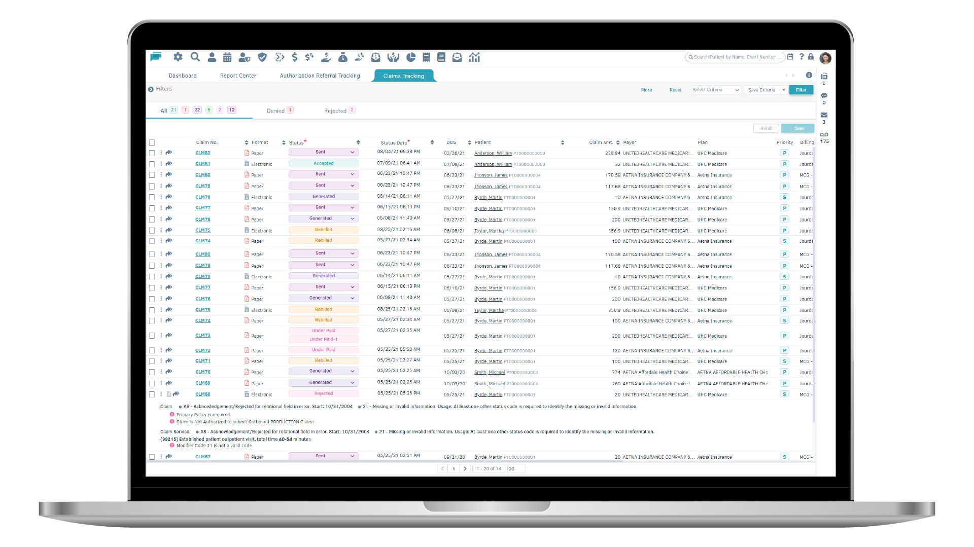 screenshot of billrMD