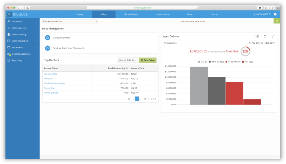 screenshot of bluQube