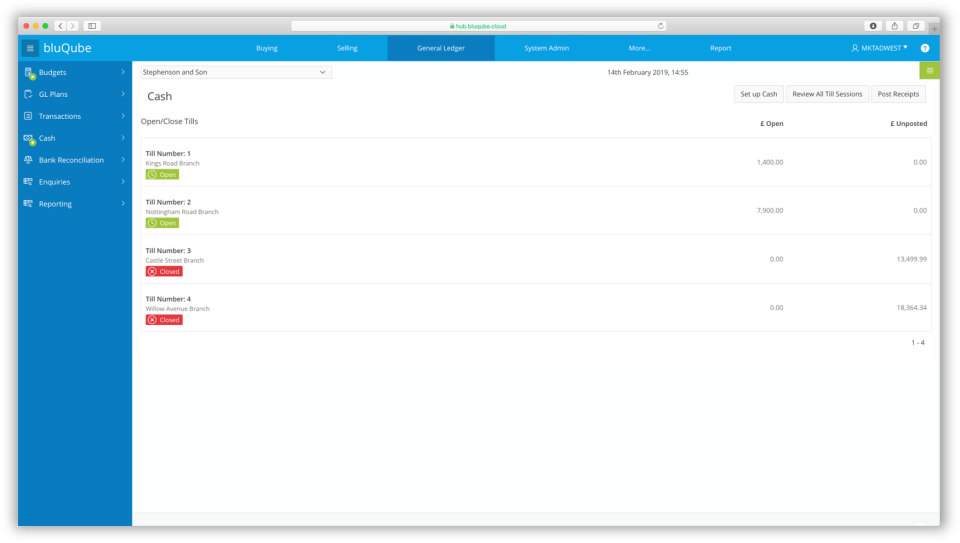 screenshot of bluQube