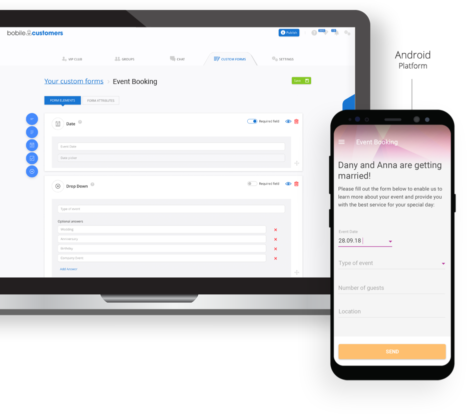 screenshot of bobile