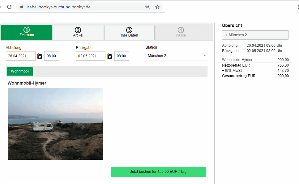 screenshot of bookyt