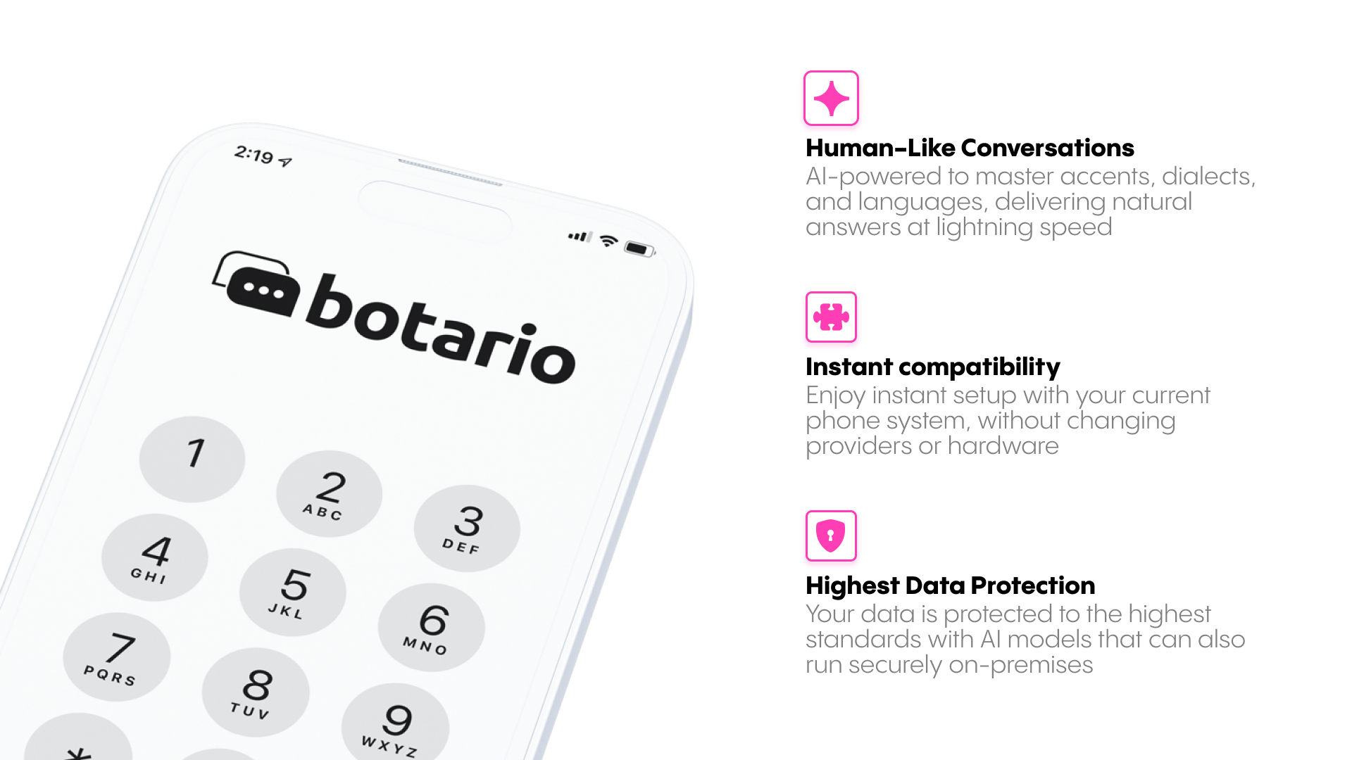 screenshot of botario