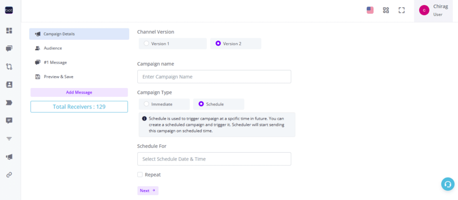 screenshot of botsense