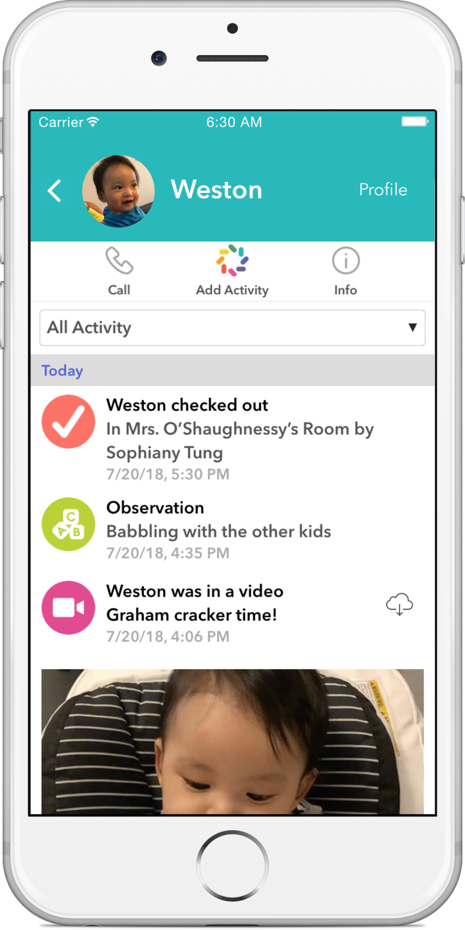 screenshot of brightwheel