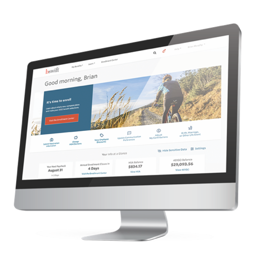 screenshot of bswift