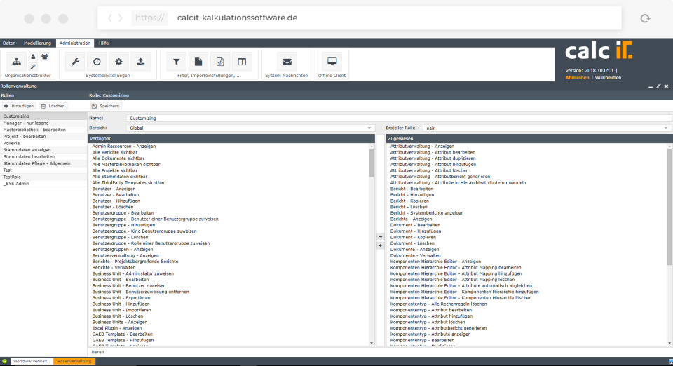 screenshot of calcIT