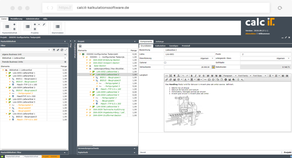 screenshot of calcIT