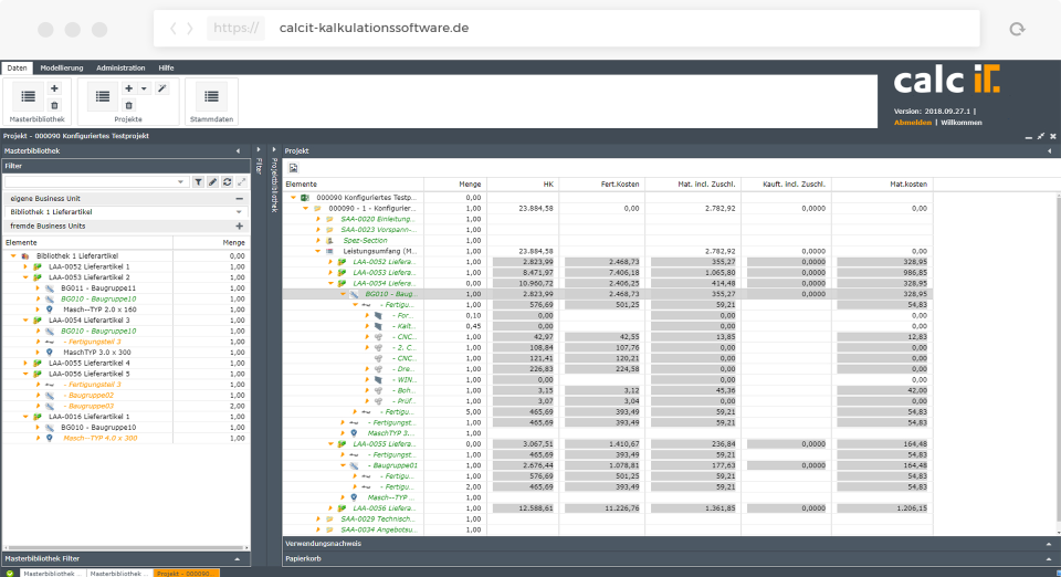 screenshot of calcIT