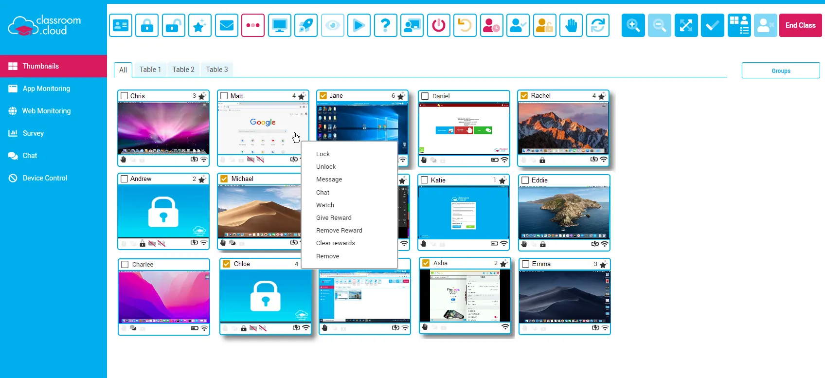 screenshot of classroom.cloud