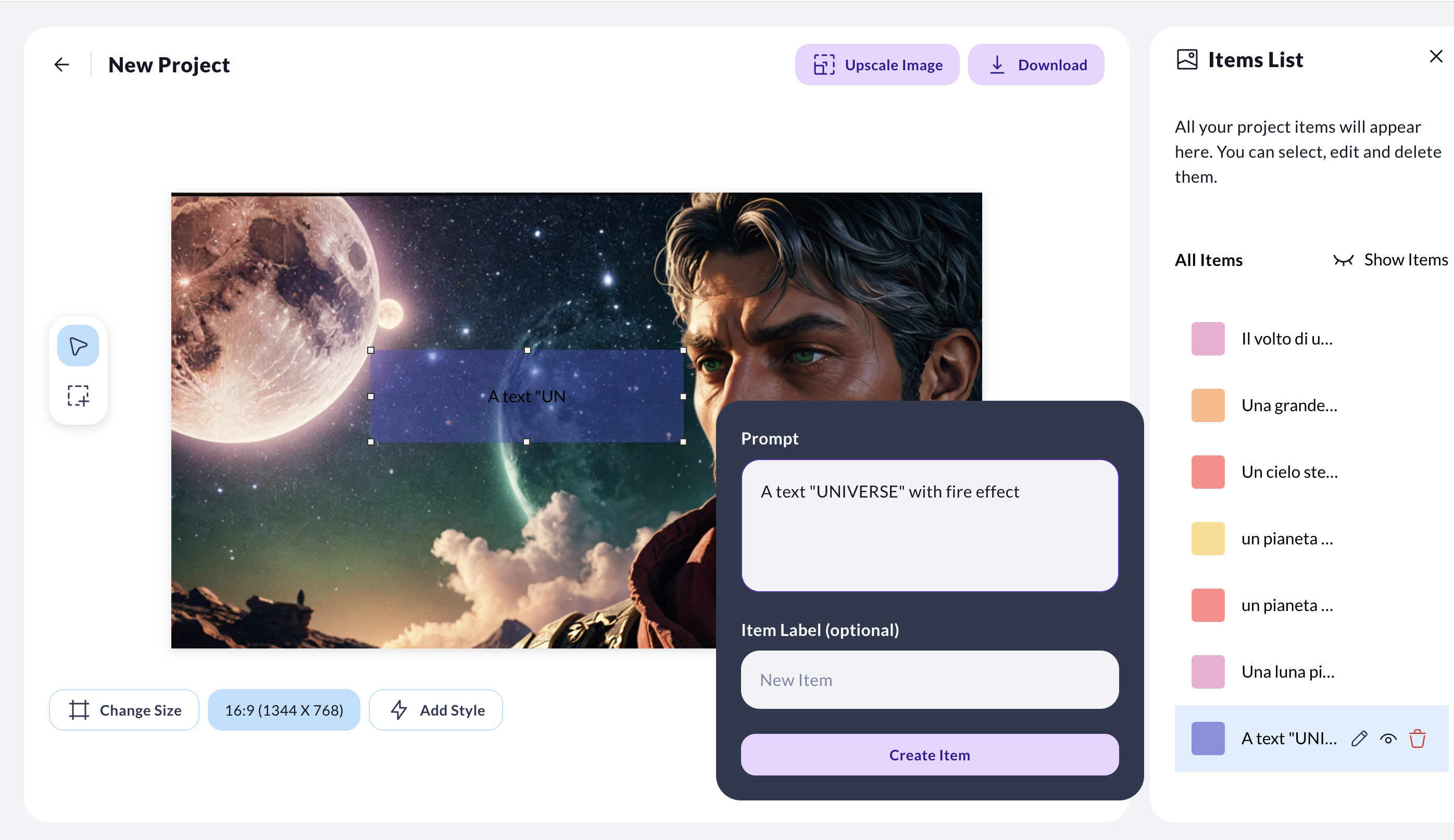 screenshot of contents.ai