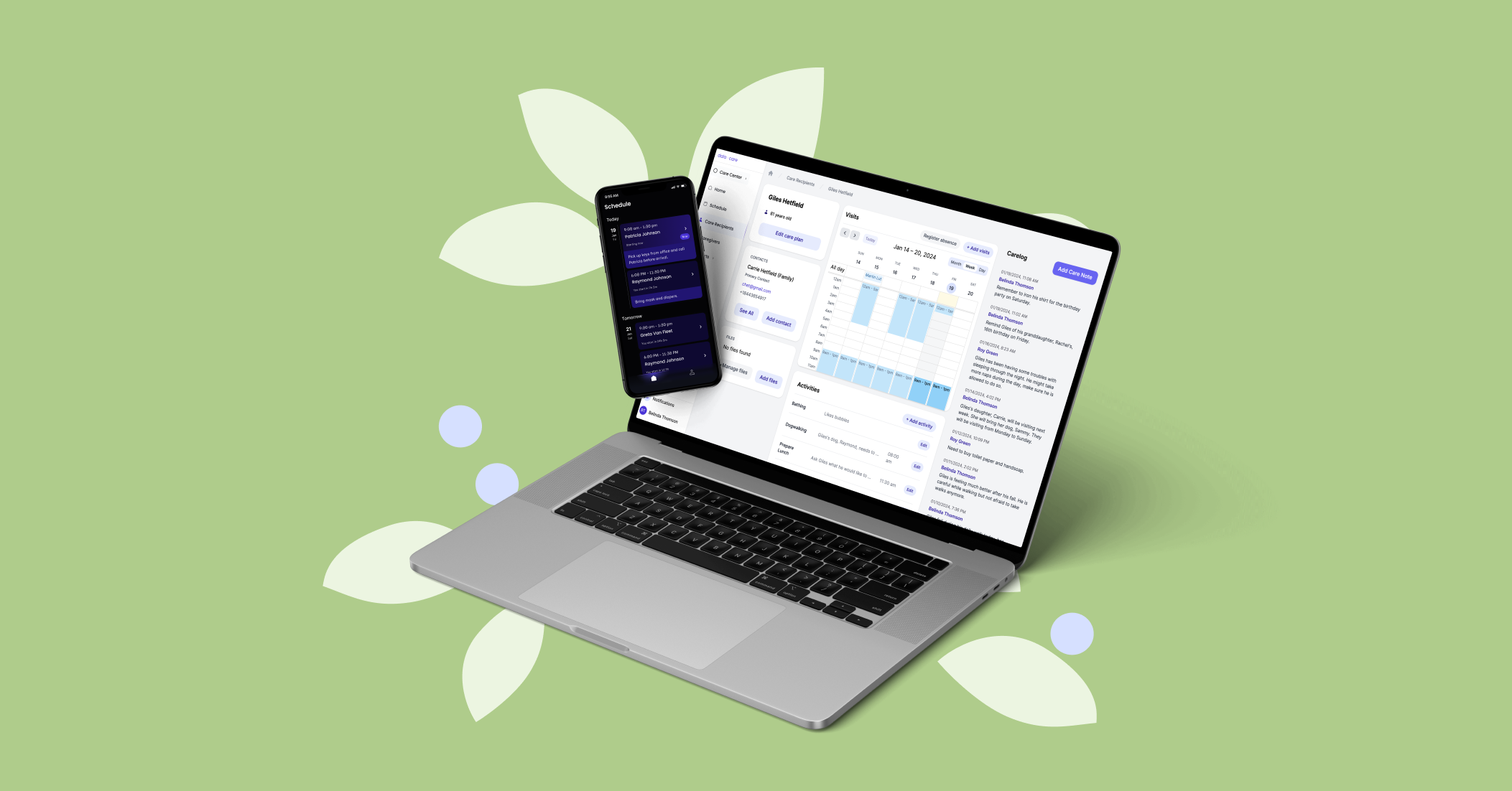 screenshot of dala.care