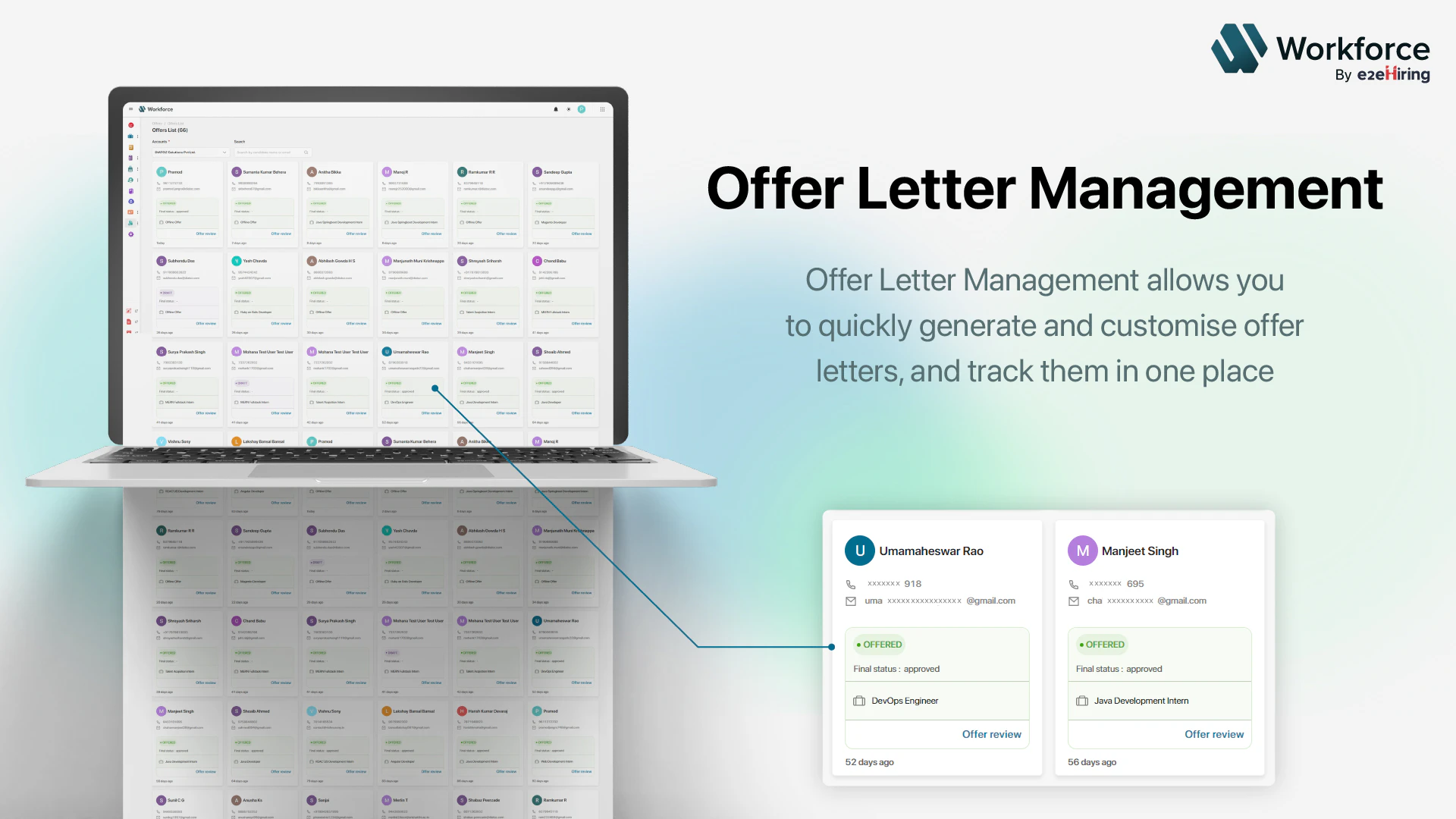 screenshot of e2eWorkforce