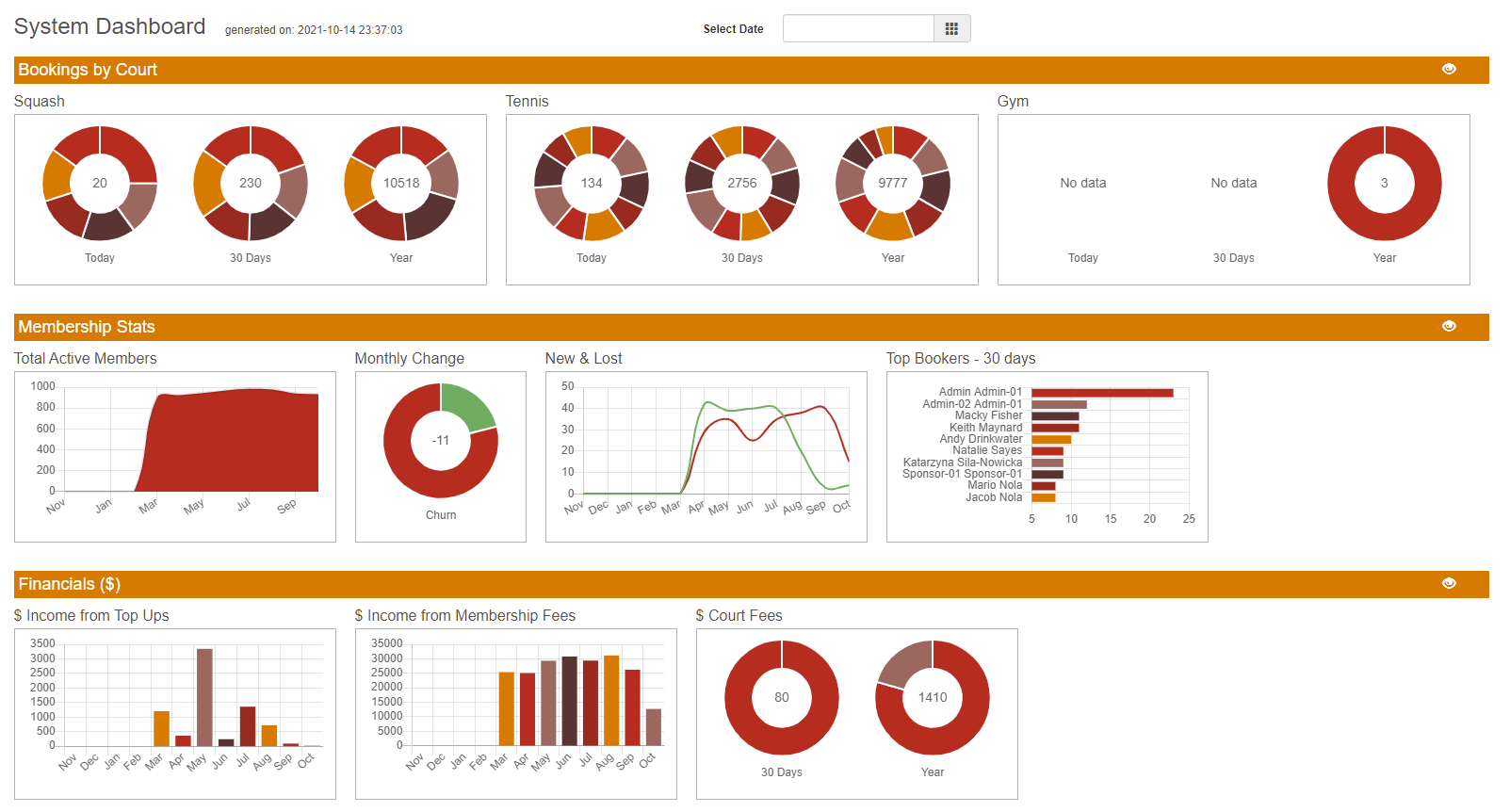 screenshot of eBookingOnline