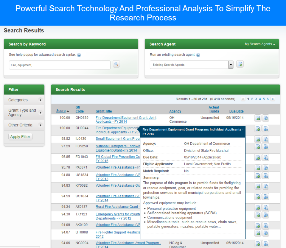 screenshot of eCivis