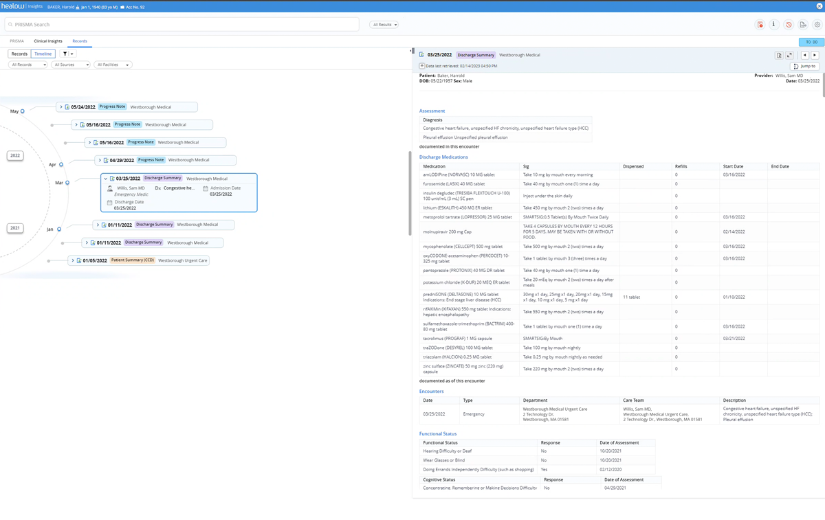 screenshot of eClinicalWorks