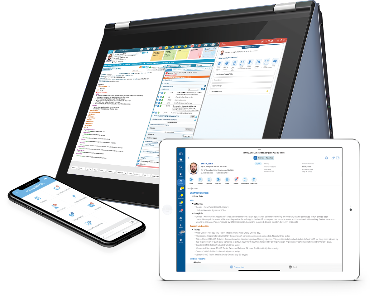 screenshot of eClinicalWorks