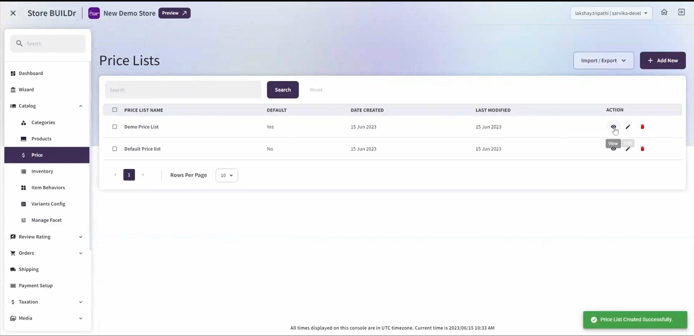 screenshot of eCommfy