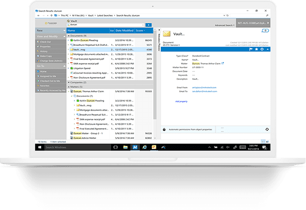 screenshot of eCounsel