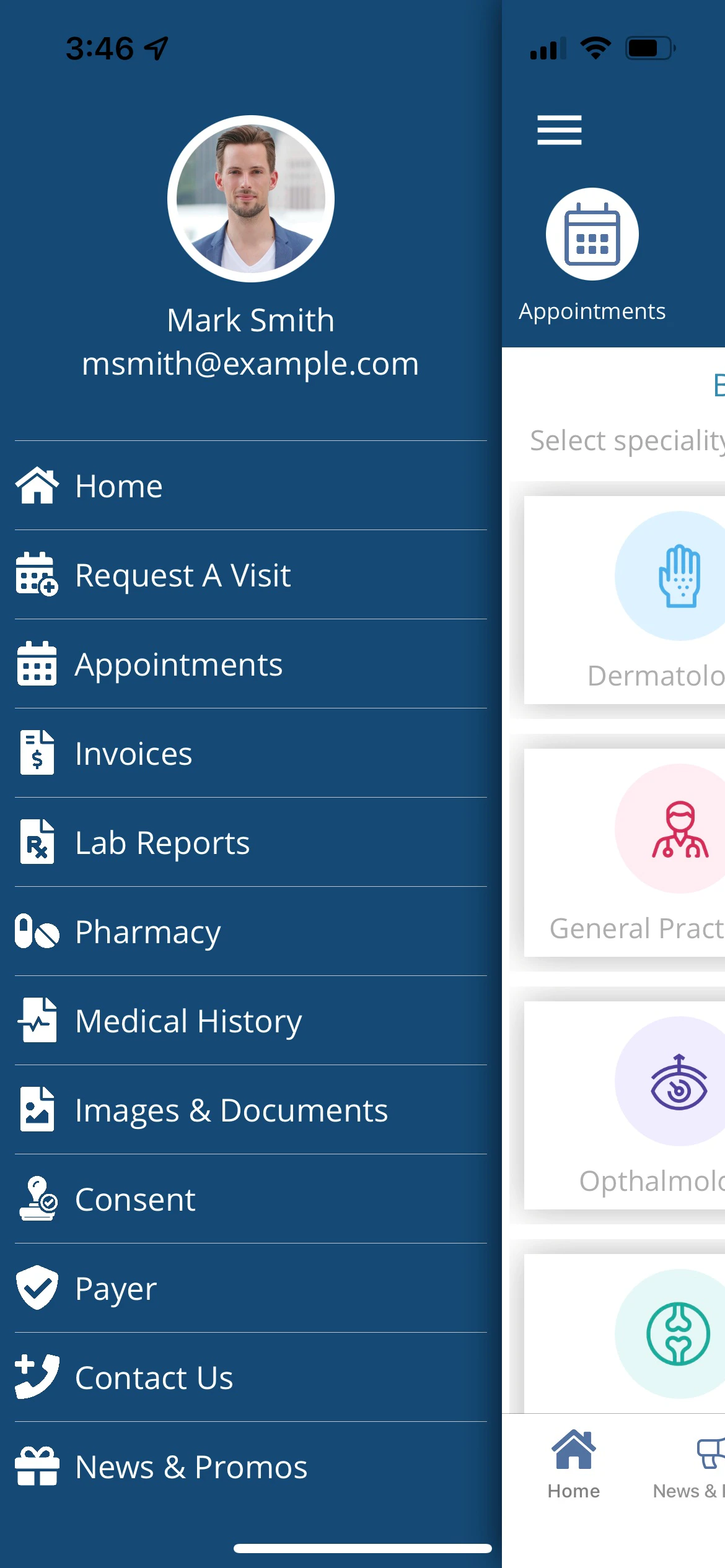 screenshot of eDentra