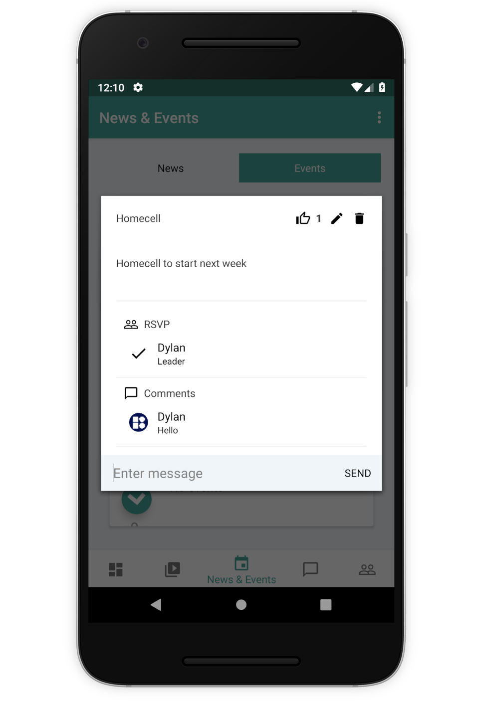 screenshot of eDisciples