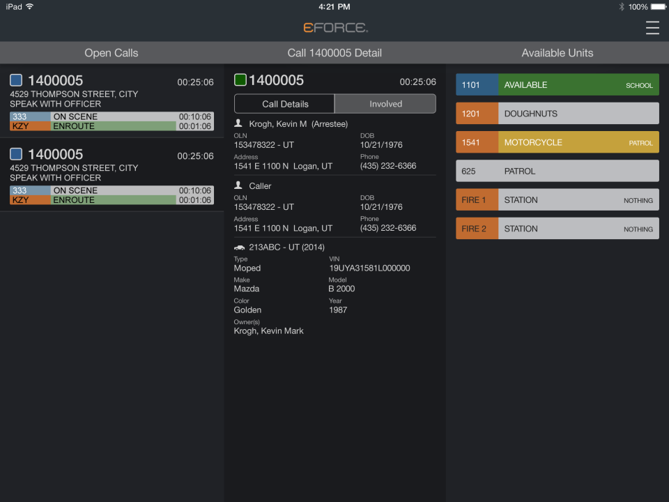 screenshot of eFORCE