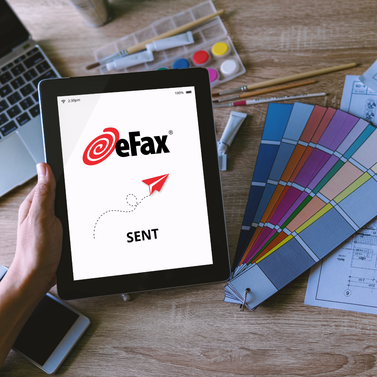 screenshot of eFax