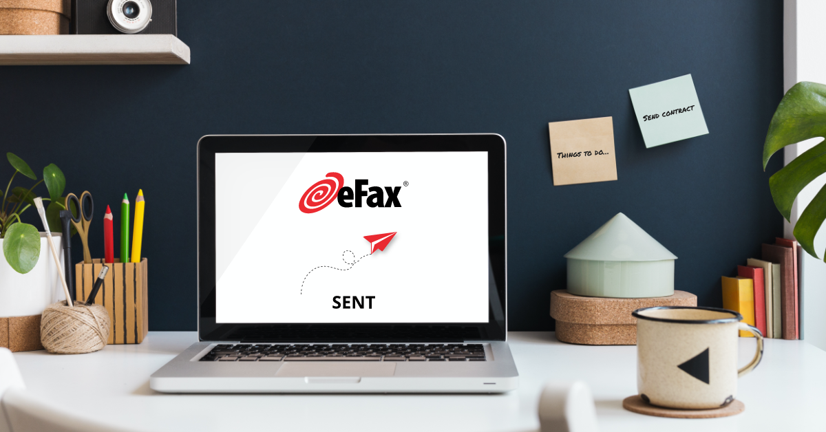 screenshot of eFax