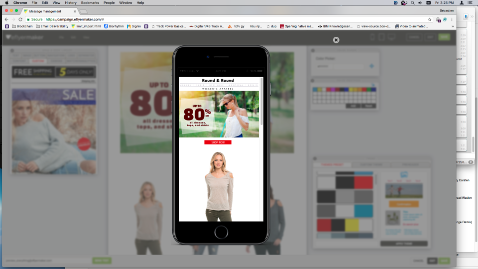 screenshot of eFlyerMaker