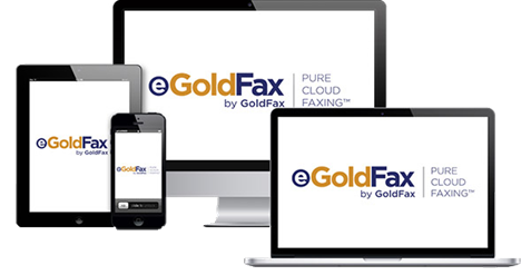screenshot of eGoldFax