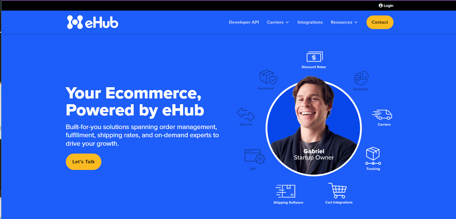 screenshot of eHub