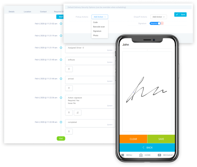 screenshot of eLogii