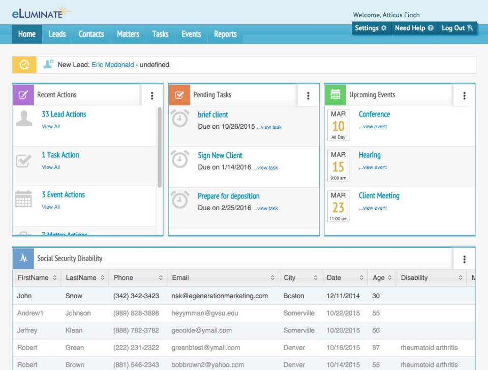 screenshot of eLuminate