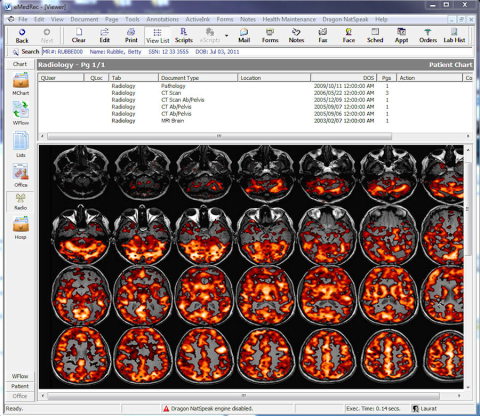 screenshot of eMedRec