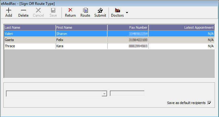 screenshot of eMedRec