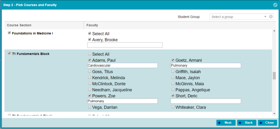screenshot of eMedley