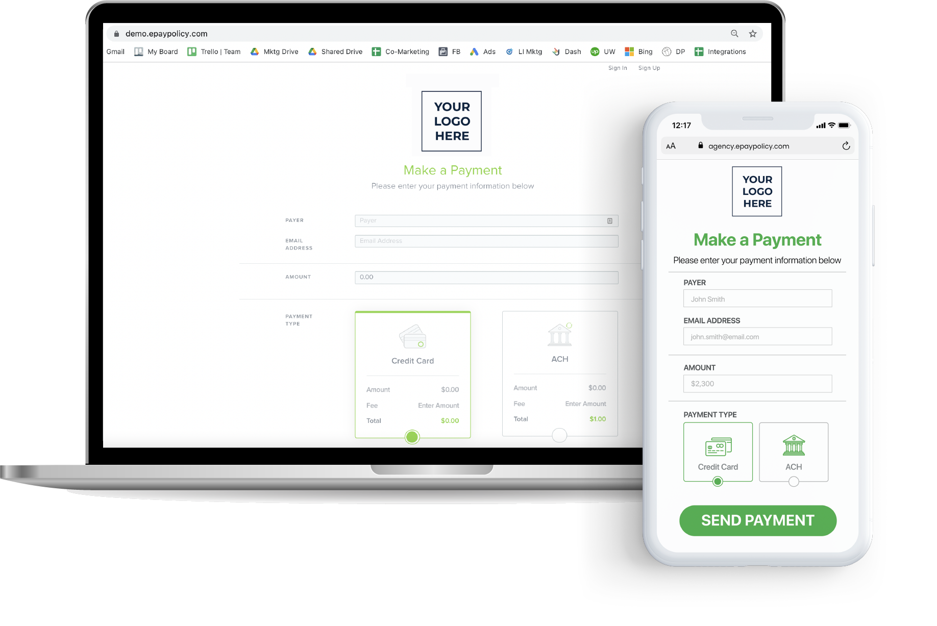 screenshot of ePayPolicy
