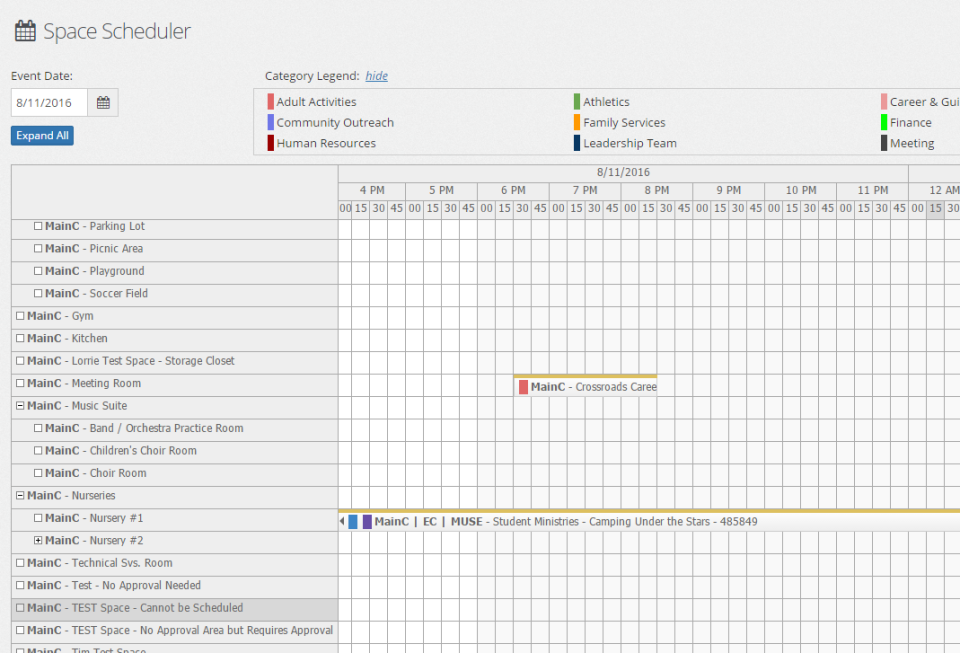 screenshot of eSPACE
