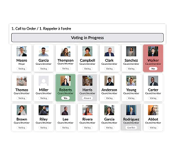 screenshot of eScribe