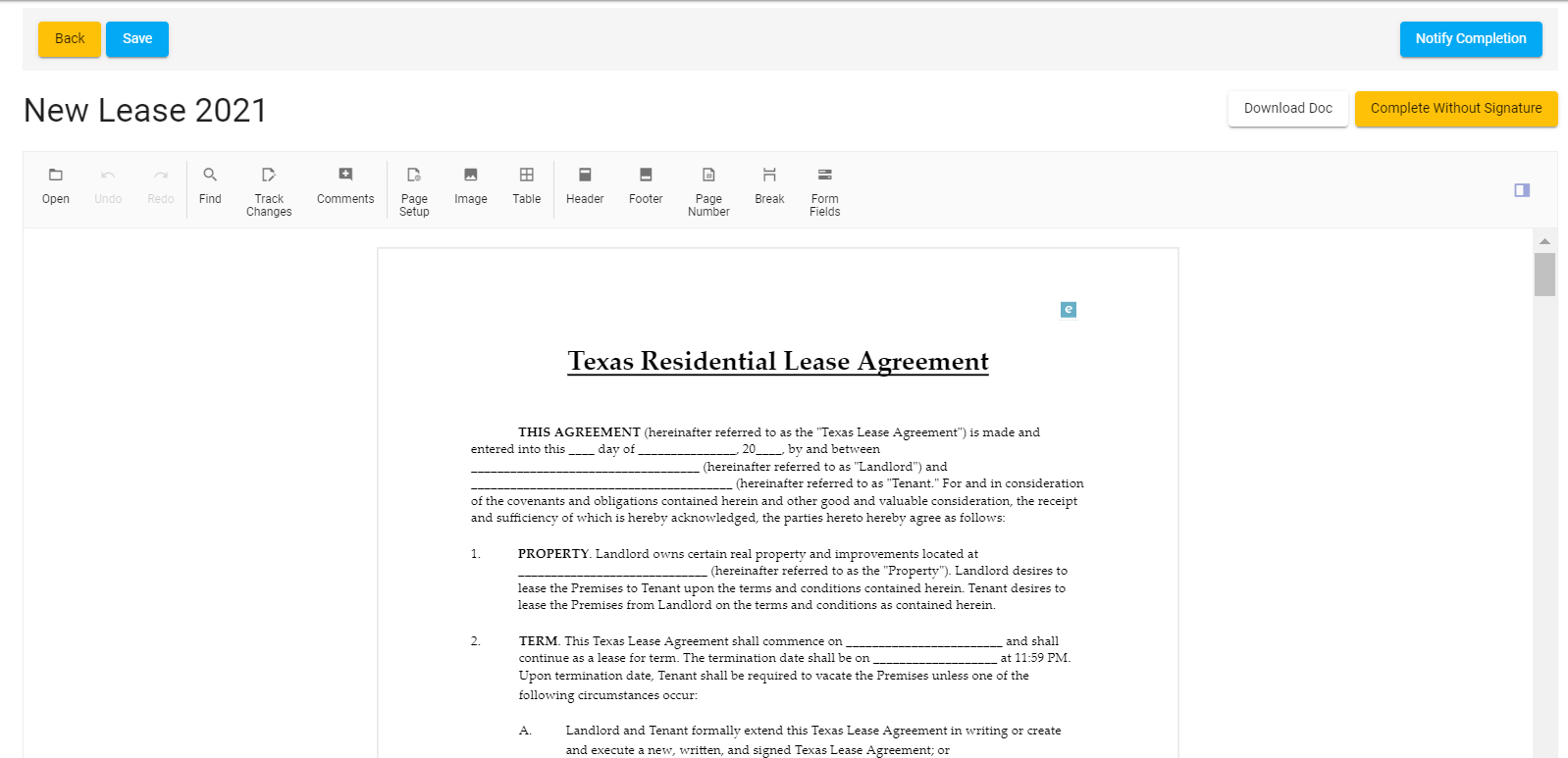 screenshot of eSecureDocs