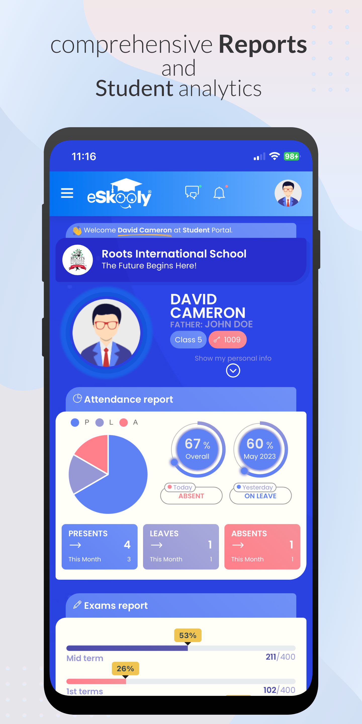 screenshot of eSkooly