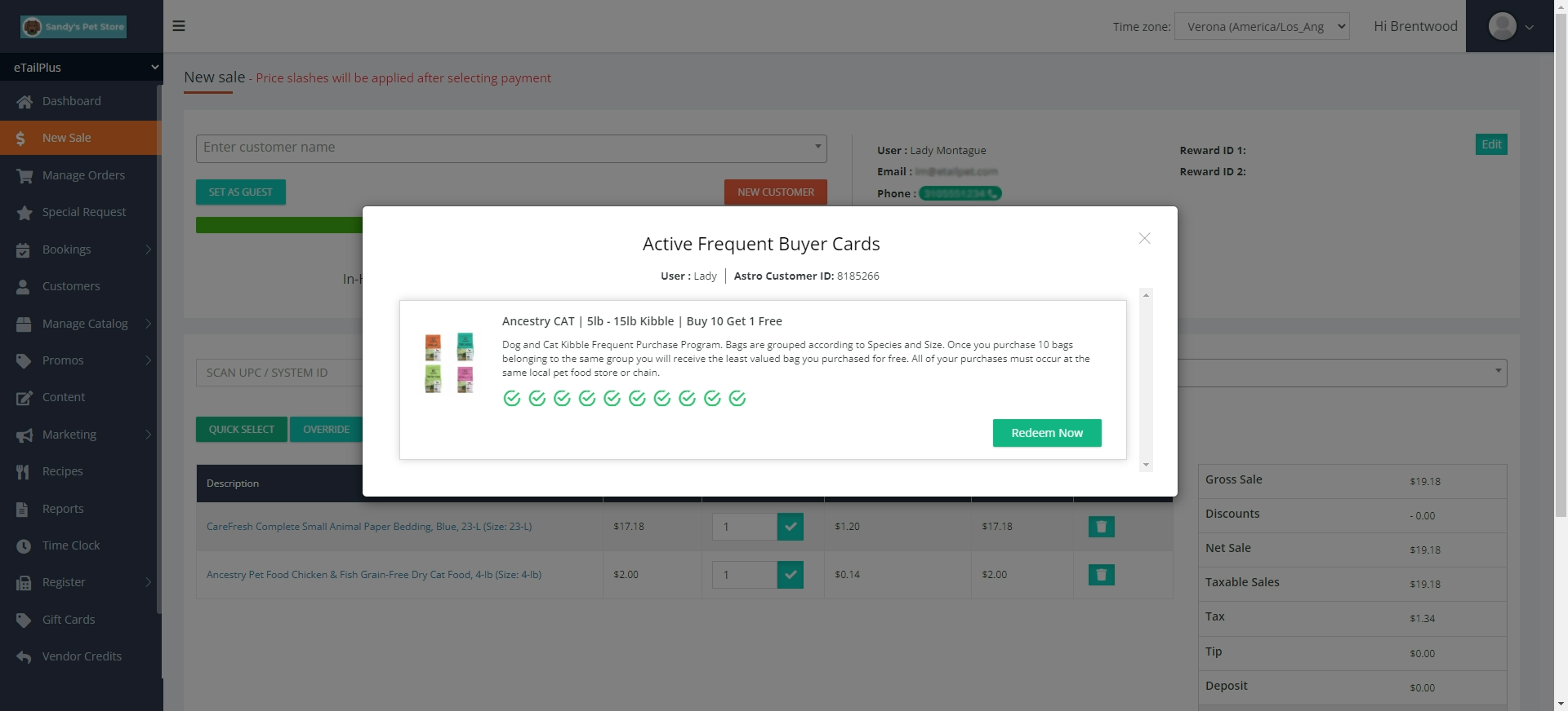 screenshot of eTailPet