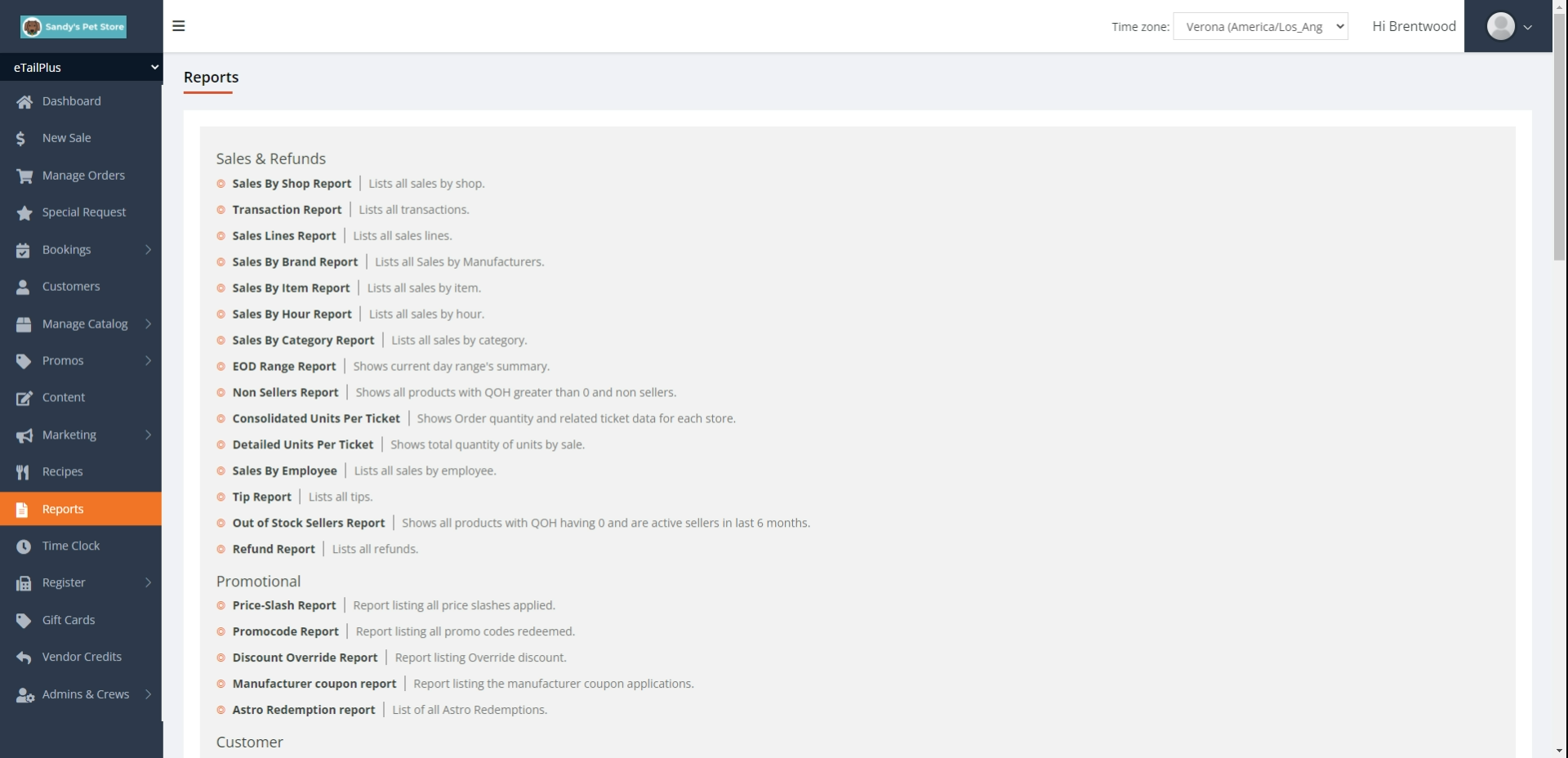 screenshot of eTailPet