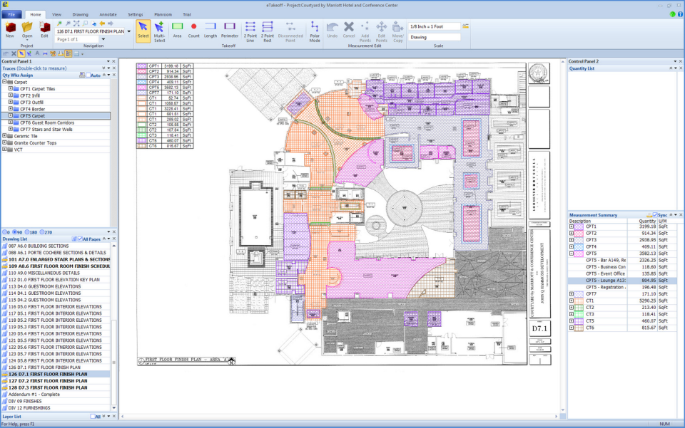 screenshot of eTakeoff
