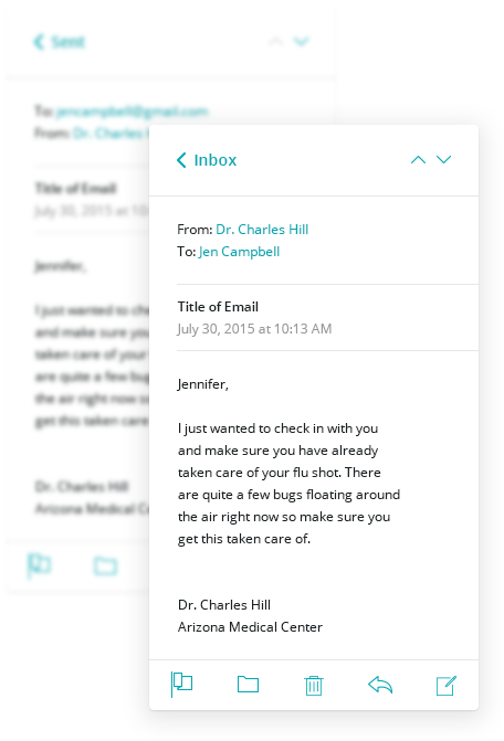 screenshot of eVisit
