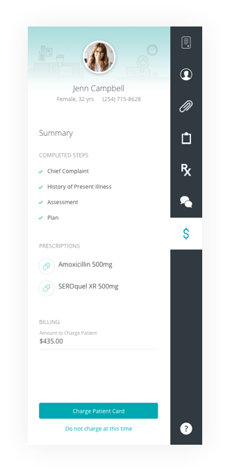 screenshot of eVisit