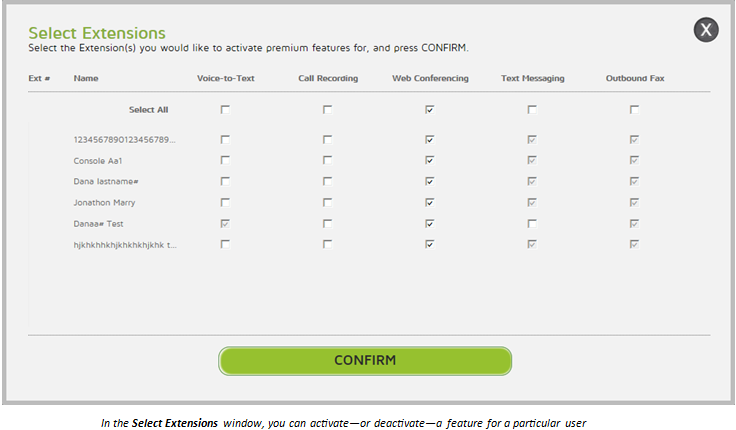 screenshot of eVoice