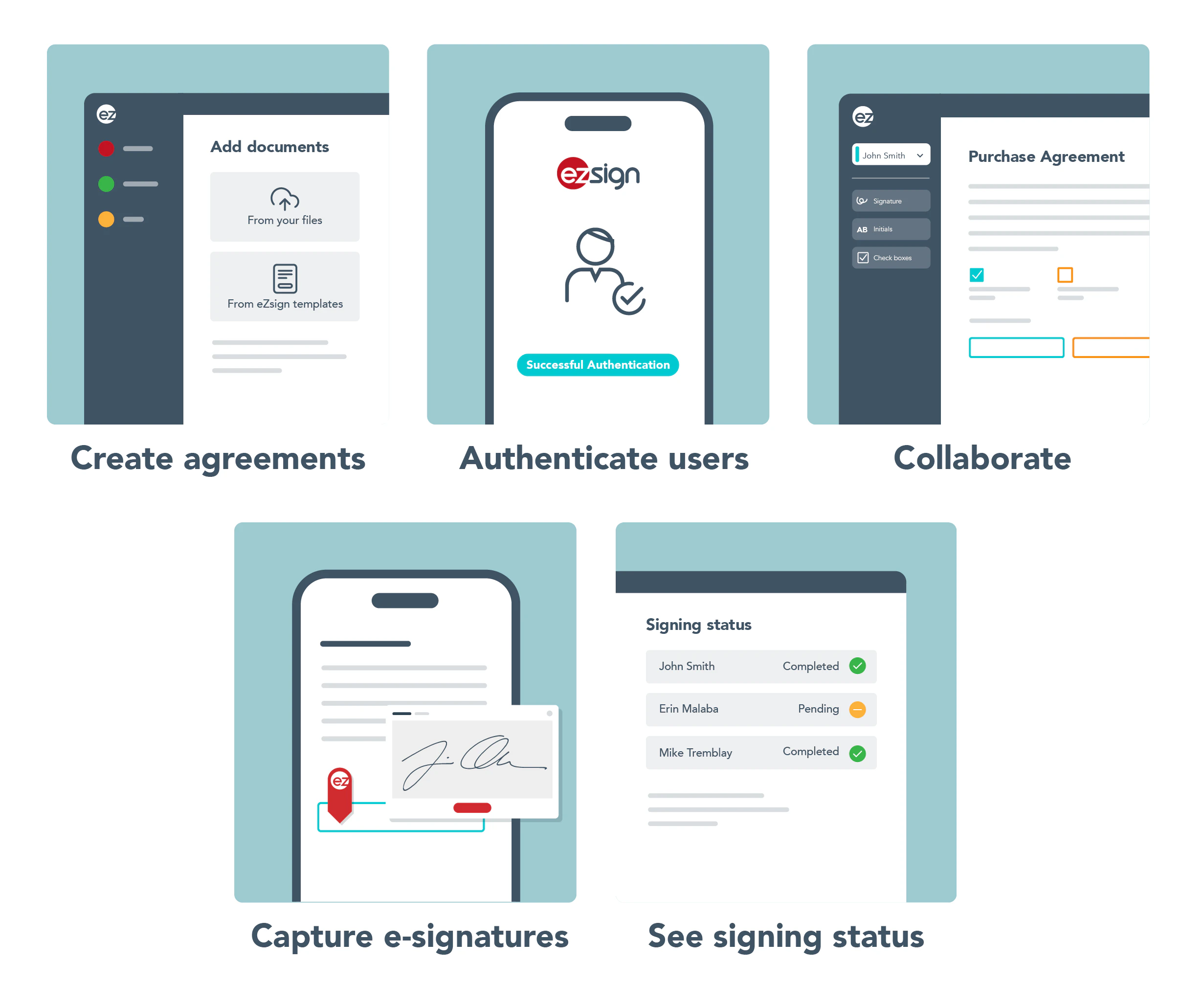 screenshot of eZsign