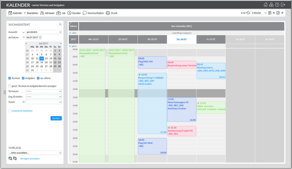 screenshot of easyJOB